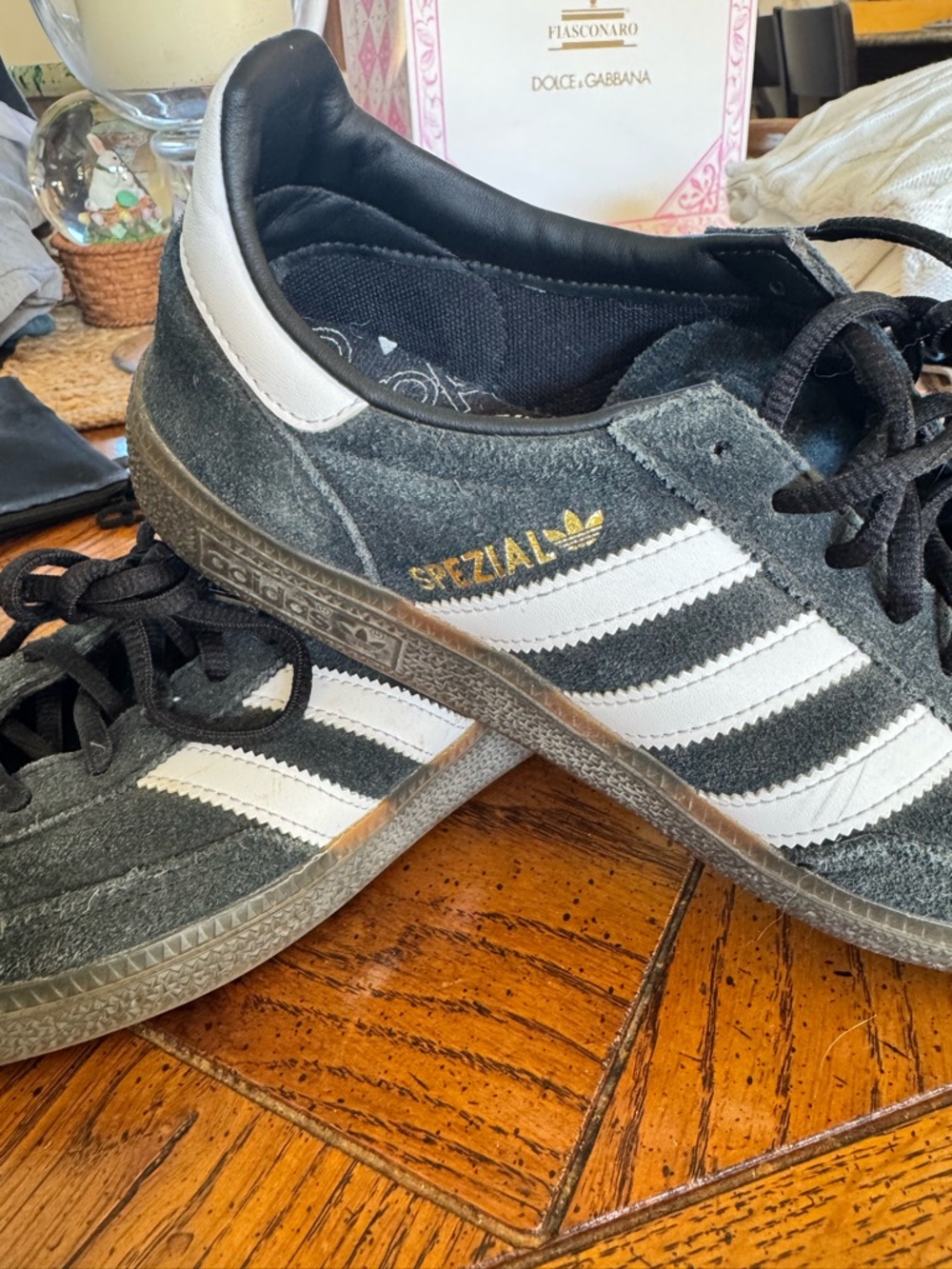 adidas Spezial Suede Sneakers in Black and White